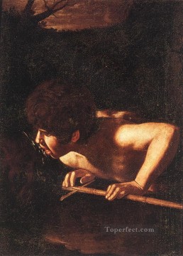 Caravaggio Painting - San Juan Bautista en el Pozo Caravaggio